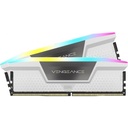 DDR5, 6200MHZ 32GB 2X16GB DIMM, UNBUFFERED, 36-39-39-76, STD PMIC, XMP 3.0, VENGEANCE RGB DDR5 WHITE