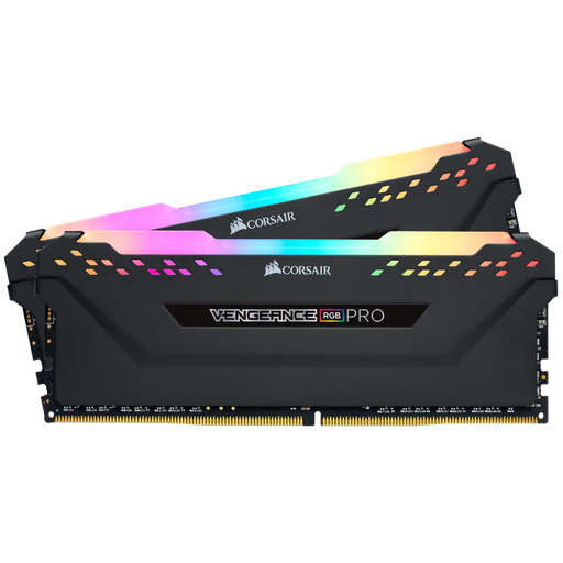 [COACRVCMN16GX4M2Z4000C18] KIT MEMORIA RAM CORSAIR VENGEANCE RGB RT 16GB (8GB X 2), 4000MHZ, DDR4, CL18, XMP 2.0, BLACK.
