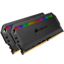 KIT MEMORIA RAM CORSAIR DOMINATOR PLATINUM BLACK RGB 32GB (16GB X 2), 3466MHZ, DDR4, CL16, XMP 2.0.