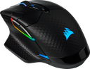 MOUSE GAMING CORSAIR DARK CORE PRO RGB, WIRELESS, 18000 DPI, 8 BTN PROGRAMABLE, NEGRO.