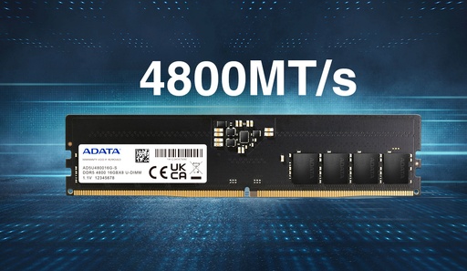 [COAADVAD5U48008G-S] ADATA MEMORIA UDIMM DDR5 4800MHZ 8GB (PC)