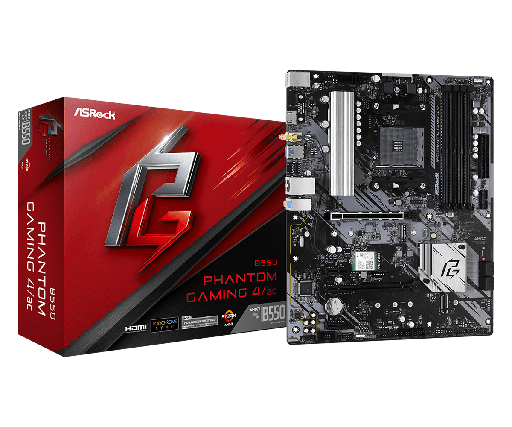 [COAARV90-MXBDZ0-A0UAYZ] PLACA ASROCK B550 PHANTOM GAMING 4/AC, AMD AM4, DDR4 4733+ (OC), M.2(PCIE GEN4 X4), PCIE 4.0.