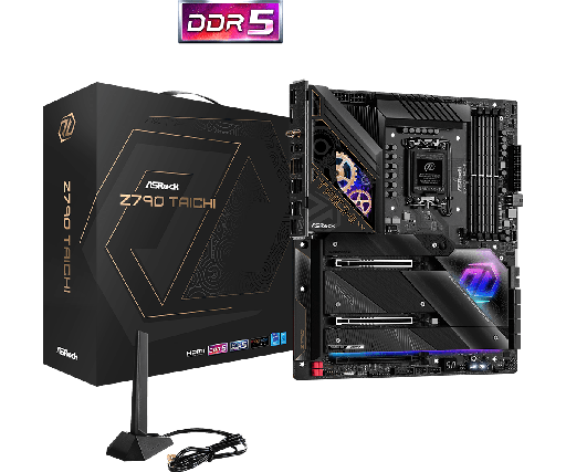 [COAARV90-MXBJD0-A0UAYZ] PLACA ASROCK Z790 TAICHI, LGA 1700, DDR5 7200MHZ (OC), M.2 (PCIE GEN5X4), PCIE 5.0, WIFI, EATX.