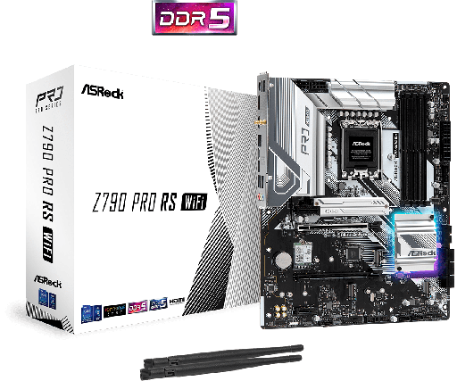 [COAARV90-MXBL50-A0UAYZ] PLACA ASROCK Z790 PRO RS WIFI, LGA 1700, DDR5 7200MHZ (OC), M.2 (PCIE GEN4X4), PCIE 5.0, ATX.