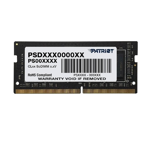 [COAPTVPSD416G30081S] MEMORIA SODIM PATRIOT SIGNATURE LINE DDR4 16GB-3200MHZ, CL22, 1.2V.