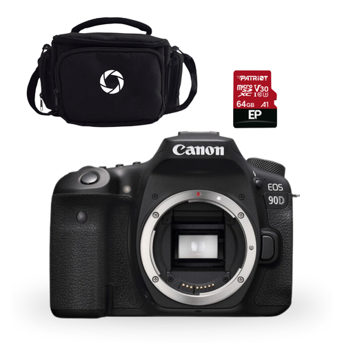 [FOGCAV3616C002AA90DC62] CAMARA DSLR CANON EOS 90D BODY + ESTUCHE + MEMORIA (COMBO 62)