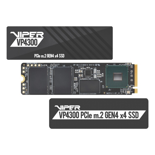 [COAPTVVP4300-2TBM28H] UNIDAD EN ESTADO SOLIDO VIPER VP4300 2TB, M.2 2280, PCIE GEN 4 X4 NVME.