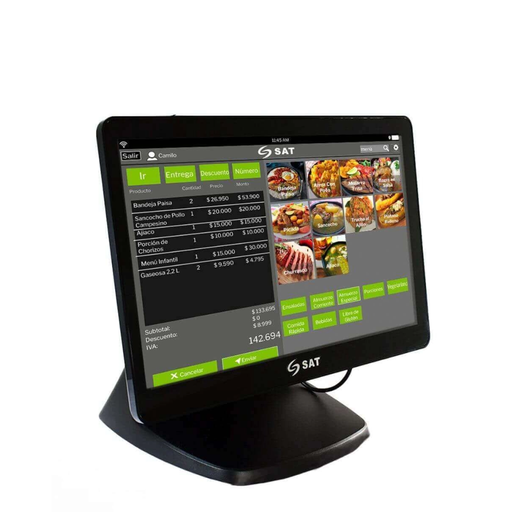 [COEISVSAT_CI140_J64_4S128] MONITOR ALL IN ONE CAPACITIVA SAT CI140 J6412 15.6¨ 4GB 128SSD