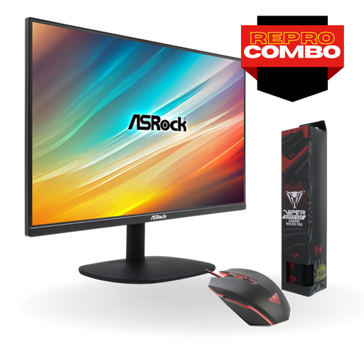 [COGARVCOMBOCL25FF] COMBO MONITOR GAMIGN ASROCK 24.5, 100HZ, IPS, 1MS, FHD+MOUSE GAMING VIPER V530+PAD MOUSE GAMING XXL.