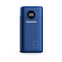 BATERIA PORTATIL - POWER BANK - ADATA -  P10000QCD AZUL -  10000 MHA - ENTRADA TIPO C