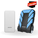 DISCO DURO HD710 AZUL /  POWER BANK T100000 BLANCO