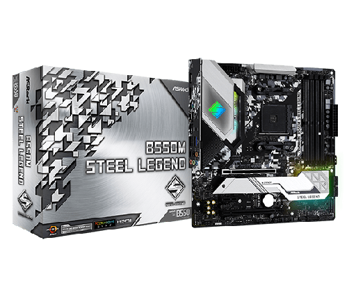 [COAARV90-MXBCU0-A0UAYZ] PLACA ASROCK B550M STEEL LEGEND, AMD AM4, DDR4 4733+ (OC), M.2(PCIE GEN4 X4), PCIE 4.0 .
